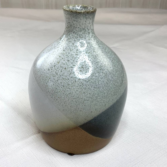 Vintage Pottery Craft Stoneware Vase Southwest Pottery Bottle Top Speckled 6" - Picture 3 of 7